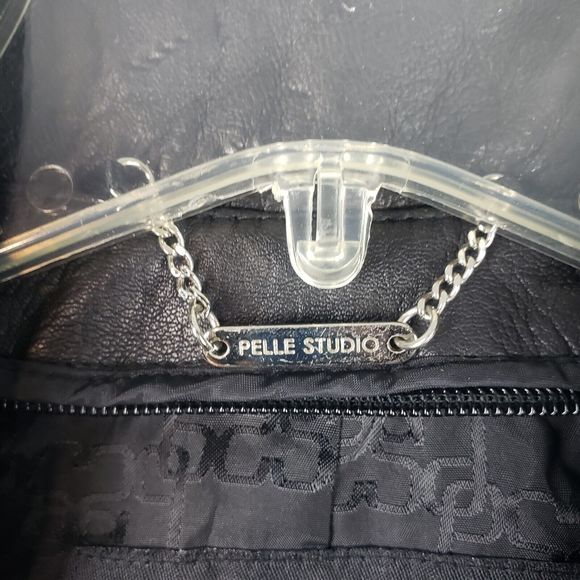 Wilsons Leather Jacket Full zip Pelle Studio Women's Black Full Zip Pockets M - Picture 11 of 16